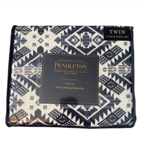 NEW PENDLETON Flannel Sheet Set Westward Journey Multi in Twin Size - Picture 4 of 8